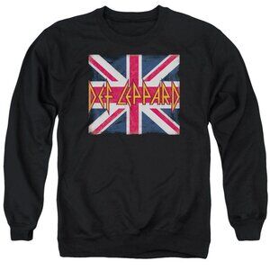 Def Leppard Union Jack Logo Rock Band Music Sweatshirt 05